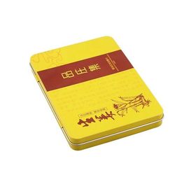 China Verzinnter Zigarren-Zinn-Kasten mit Deckel, CYMK druckte äußeren luftdichten Zinn-Kasten fournisseur