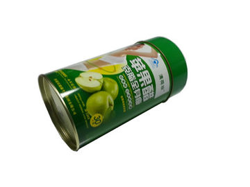 China Asphaltieren Sie Zinn-Verpacken- der Lebensmittelbehälter-grüne Runde mit Deckel/Abdeckung fournisseur