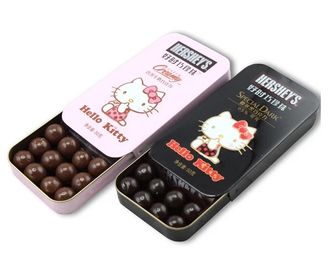 China Nahrungsmittelgrad-Dia-kleines Zinn-Behälter-Drängung und Zug auf Schokolade fournisseur