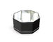 Schwarzer spezieller geformter Plätzchen-Zinn-Behälter-Kasten mit acht Winkeln fournisseur