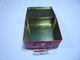 Rot malte quadratische Zinn-Behälter/Metallblechdose für Kosmetik fournisseur