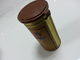 Kaffee-Zinn-Tee-Kanister mit Plastikdeckel, Farbe der Stärke-0.23mm Colden fournisseur