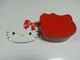 Hello Kitty-Zinn-Süßigkeits-Behälter, Blicke klar gerade wie ein Katzen-Kopf, populäres Einzelteil fournisseur