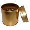 Goldene Nahrungsmittelgrad-Tee-Zinn-Behälter mit Deckel, Durchmesser 65 x 75mm fournisseur