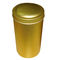 Spezielle goldene Farbe gemalte Zinn-Tee-Kanister, runde Form-Kasten fournisseur
