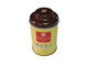 Kundenspezifische Zinn-Tee-Kanister mit speziellem Deckel und gelbem Körper, einfache Farbe nach innen fournisseur