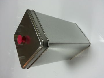 Goldene quadratische Metallweißblech-Tee-Kanister, Stärke 0.23mm fournisseur