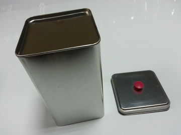 Goldene quadratische Metallweißblech-Tee-Kanister, Stärke 0.23mm fournisseur