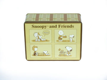 Snoopy Plätzchen-Zinn-Behälter, Zinn-Kasten für Plätzchen/Kuchen/das Keks-Verpacken fournisseur